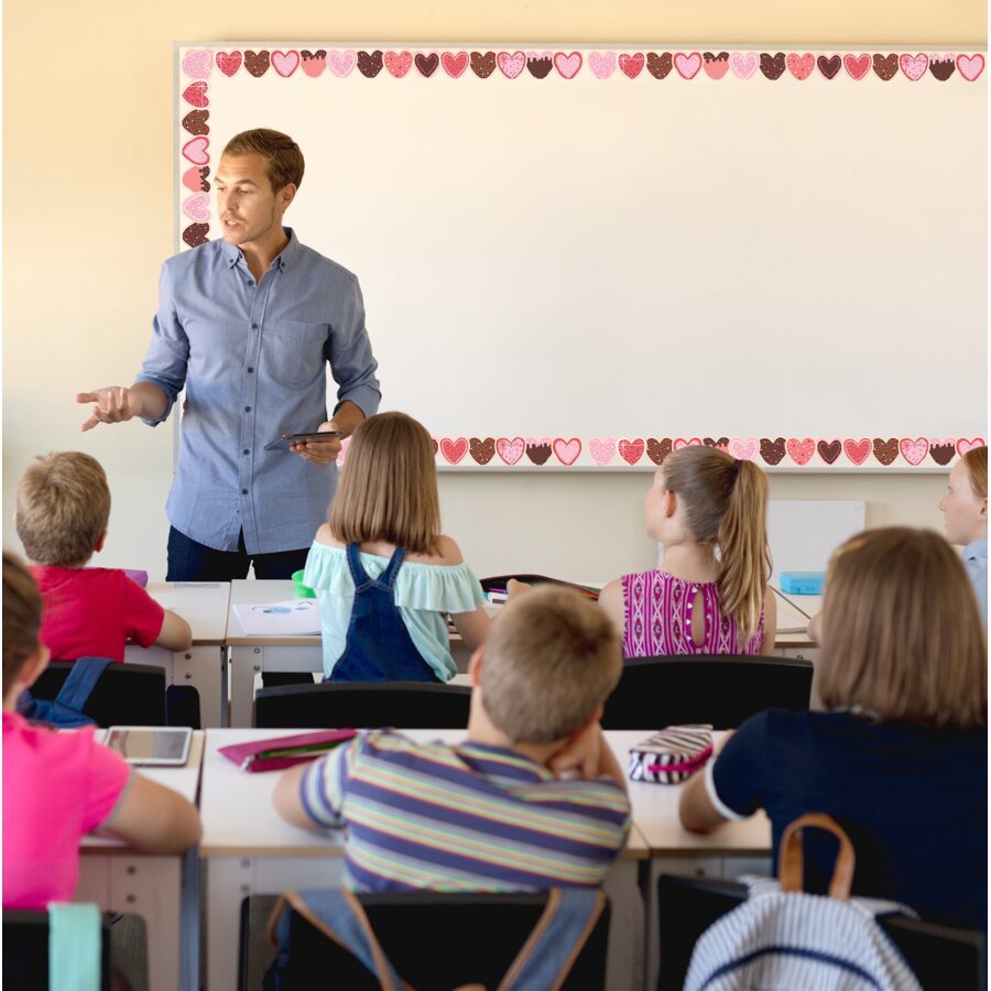 Frosted Heart Cookies Die-Cut Border Trim-Tools 4 Teaching-Classroom Decor and More