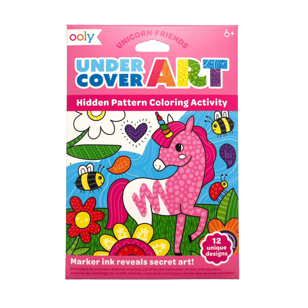 Undercover Art Hidden Pattern Coloring Activity Art Cards - Unicorn Friends-Activity Pads-Tools 4 Teaching-Classroom Decor and More