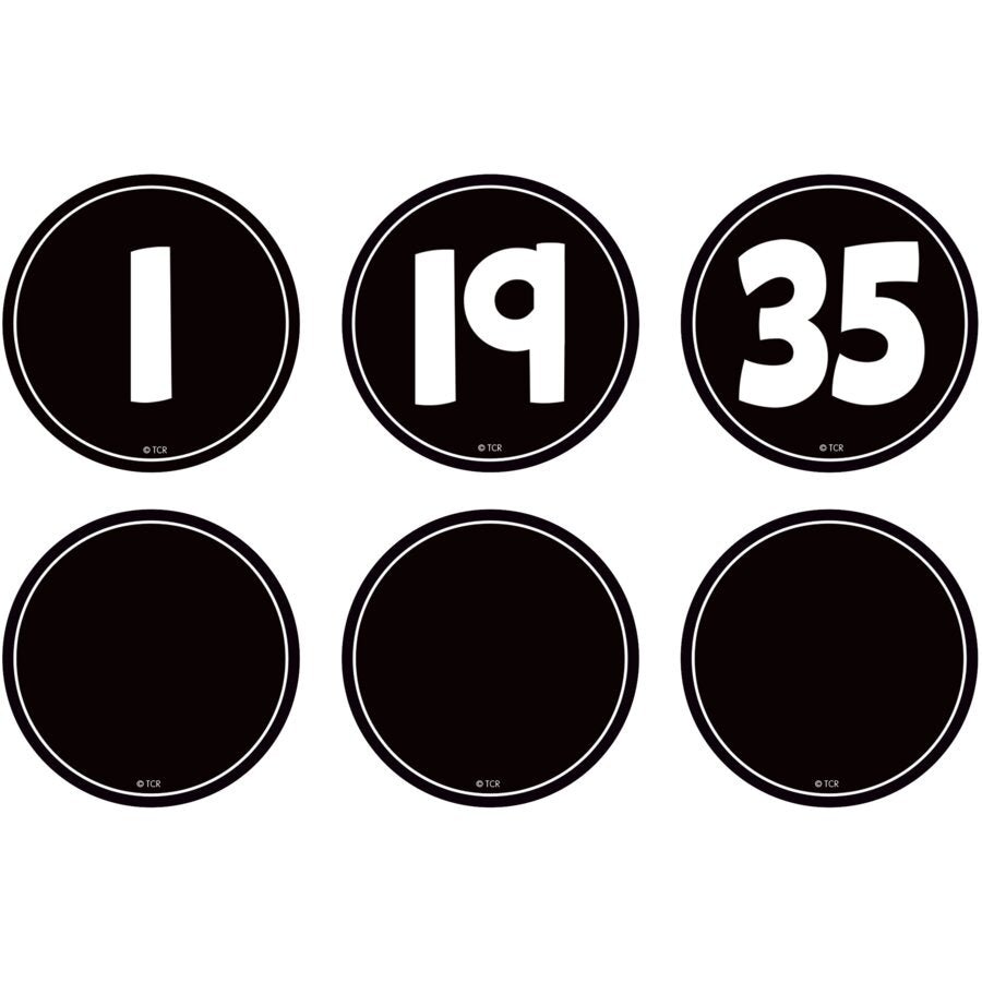Black and White Number Magnetic Numbers Accents-Magnetic-Tools 4 Teaching-Classroom Decor and More