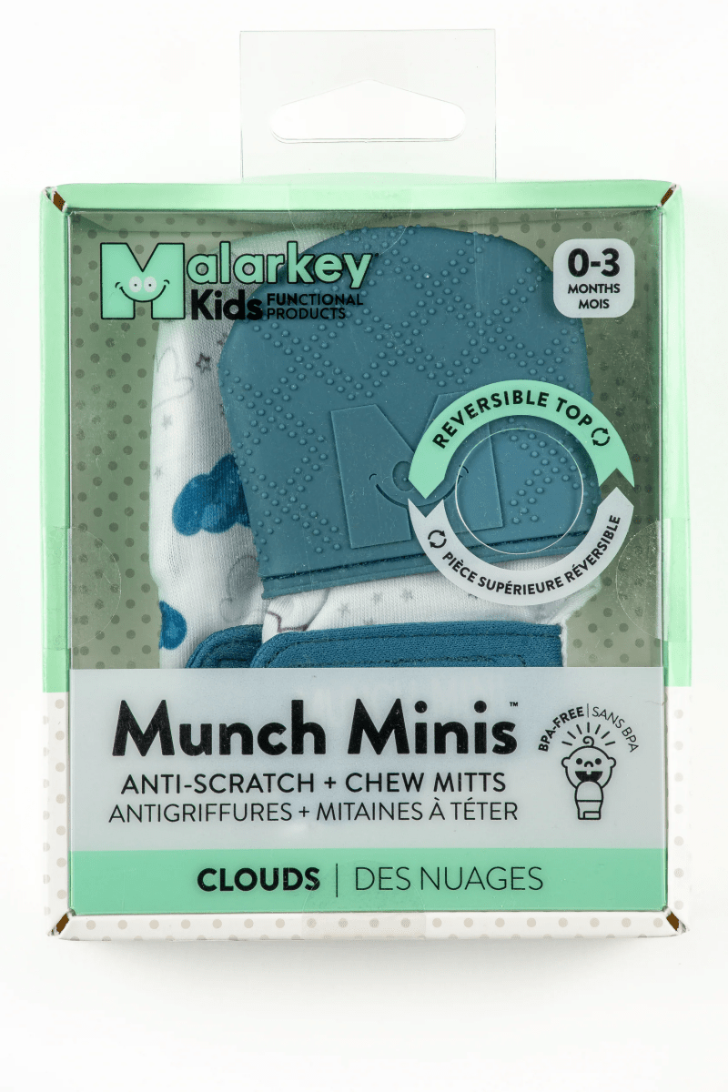 Munch Minis - Teething & Anti-scratch mitts - Clouds-Baby & Toddler-Tools 4 Teaching-Classroom Decor and More