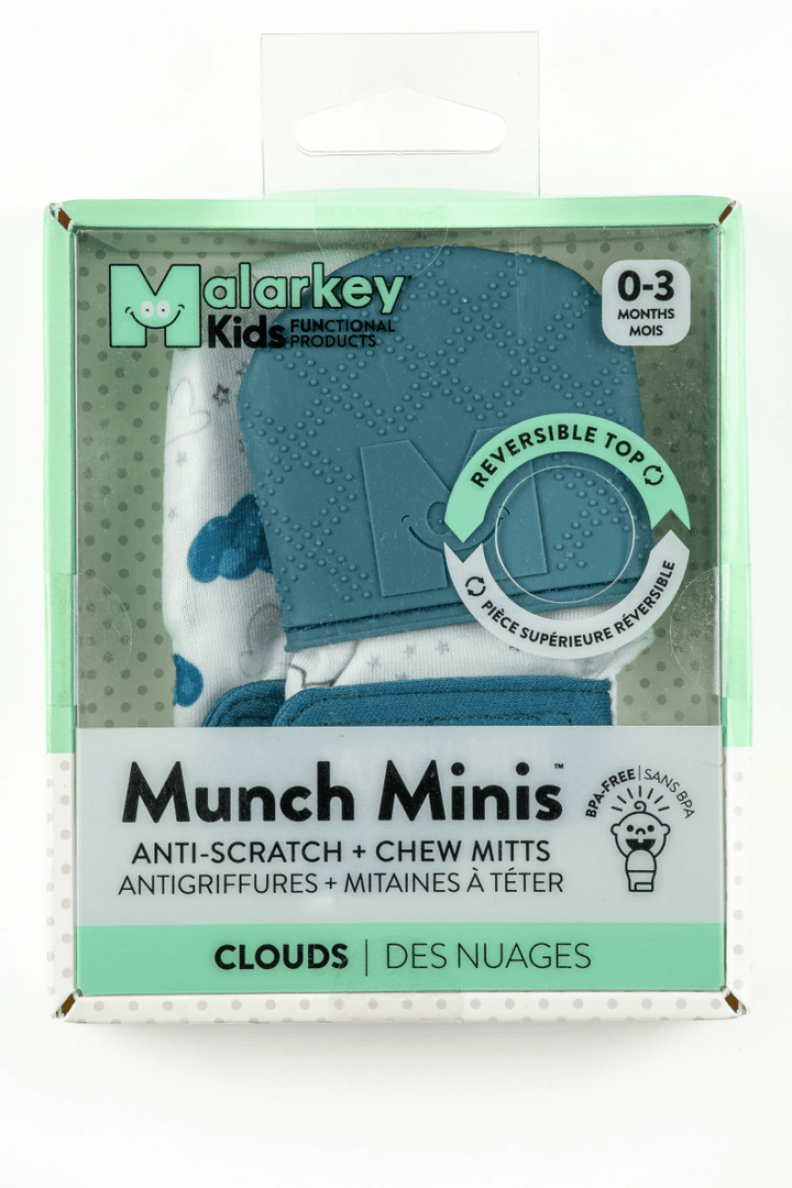 Munch Minis - Teething & Anti-scratch mitts - Clouds-Baby & Toddler-Tools 4 Teaching-Classroom Decor and More