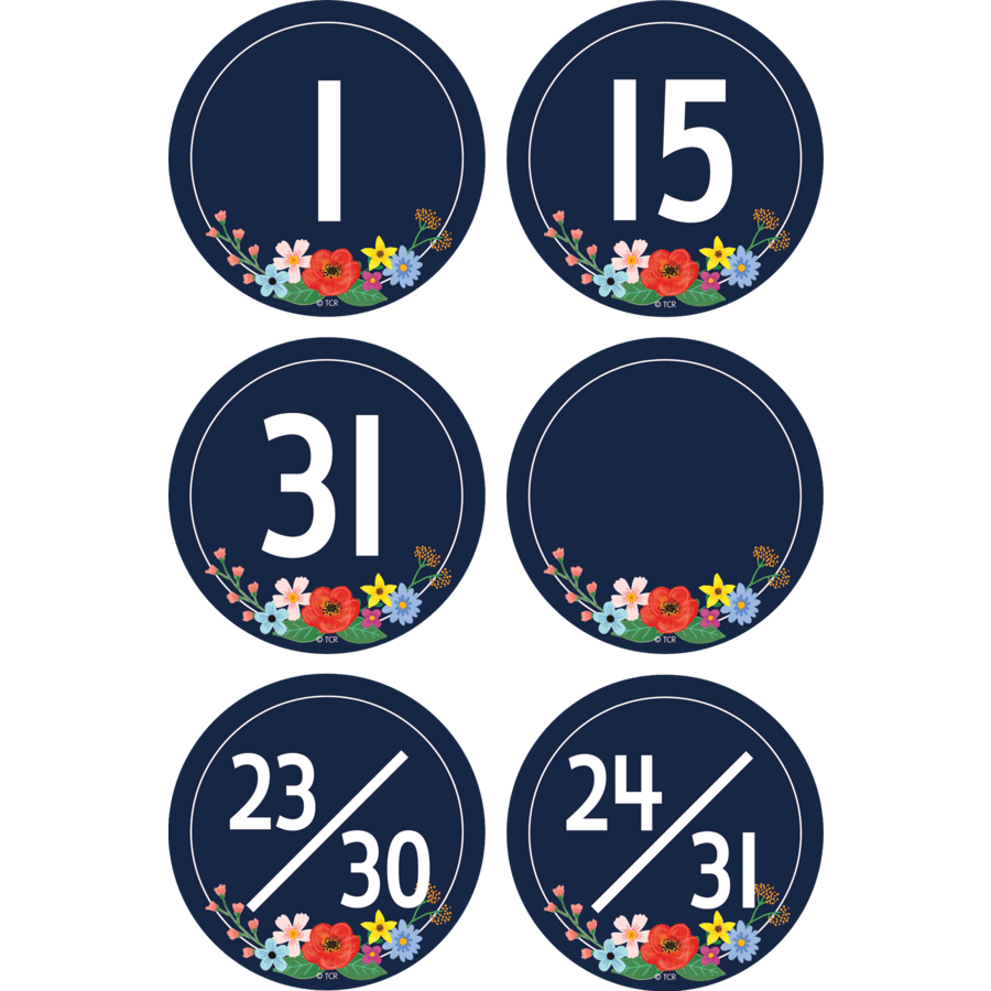 Wildflowers Calendar Days-Calendars-Tools 4 Teaching-Classroom Decor and More