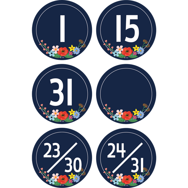 Wildflowers Calendar Days-Calendars-Tools 4 Teaching-Classroom Decor and More