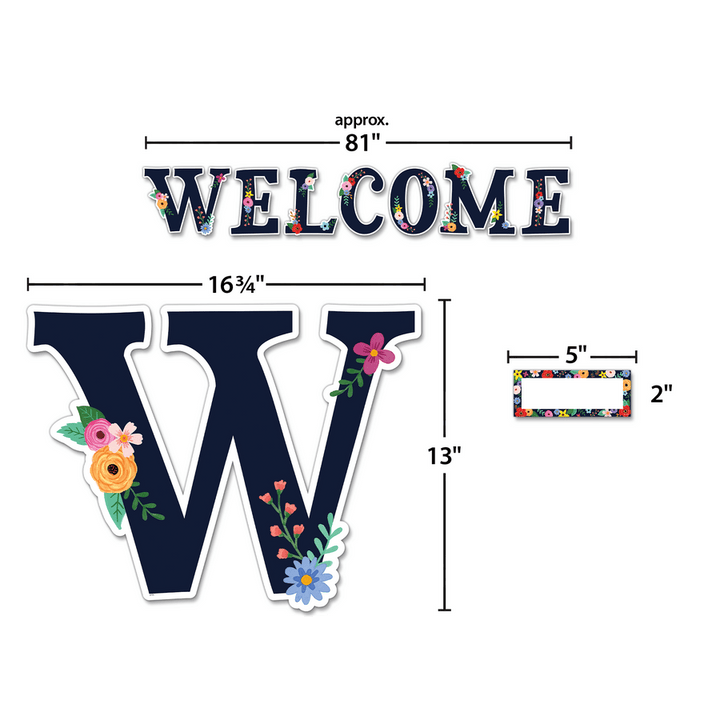 Wildflowers Welcome Bulletin Board-Bulletin Board Sets-Tools 4 Teaching-Classroom Decor and More