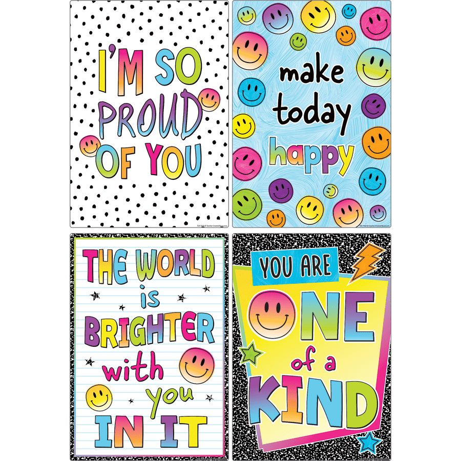 Brights 4Ever Positive Sayings Small Poster Pack-Posters-Tools 4 Teaching-Classroom Decor and More