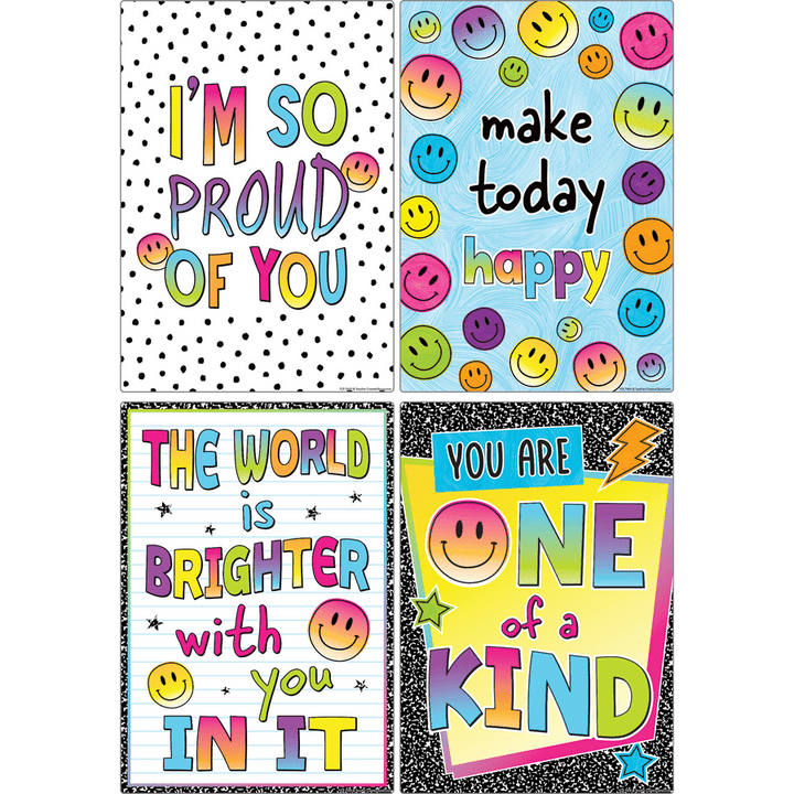 Brights 4Ever Positive Sayings Small Poster Pack-Posters-Tools 4 Teaching-Classroom Decor and More