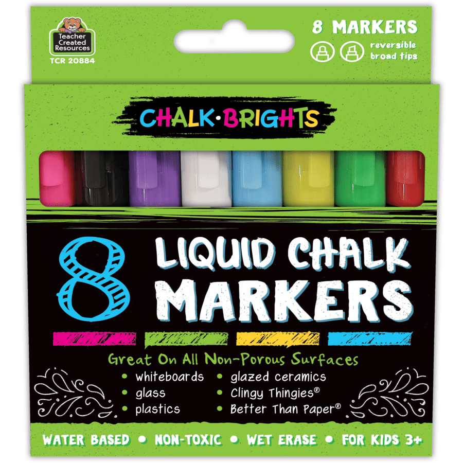 Chalk Brights Liquid Chalk Markers-Art Supplies-Tools 4 Teaching-Classroom Decor and More