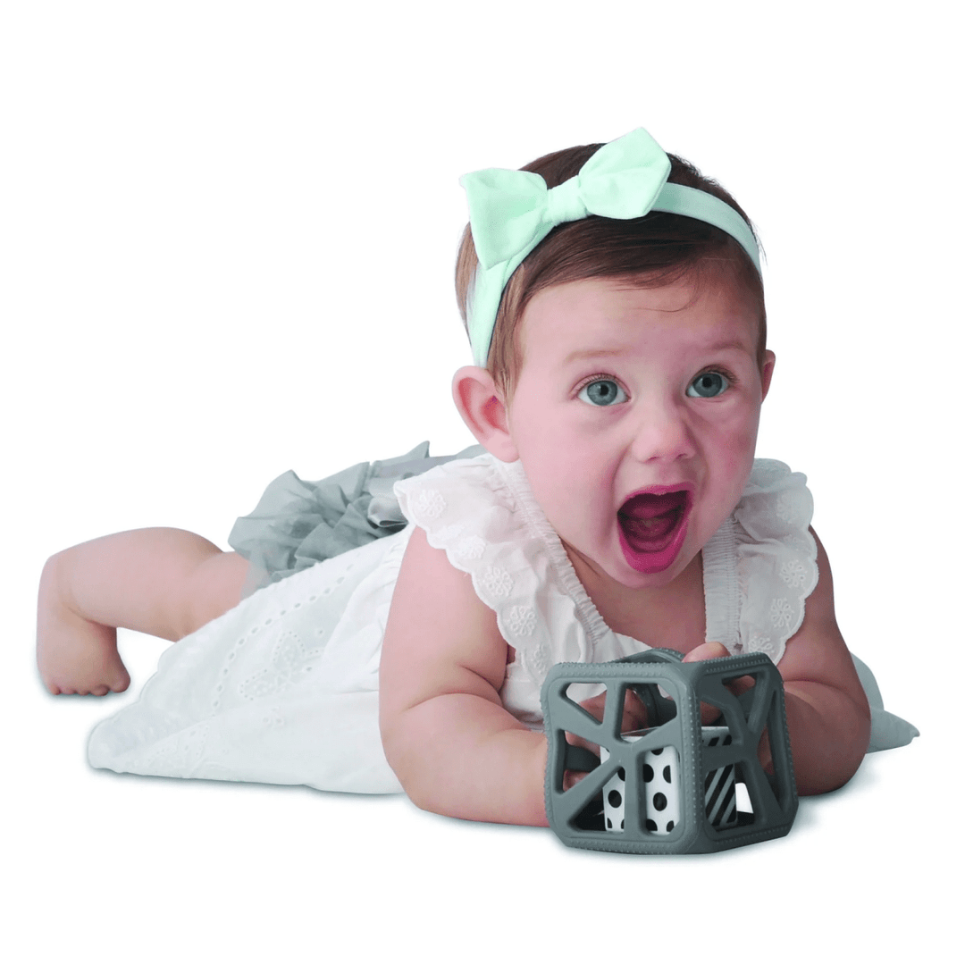 *Chew Cube - Dark Grey-Baby & Toddler-Tools 4 Teaching-Classroom Decor and More