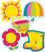 Spring Mix Mini Cutouts Assorted-Tools 4 Teaching-Classroom Decor and More