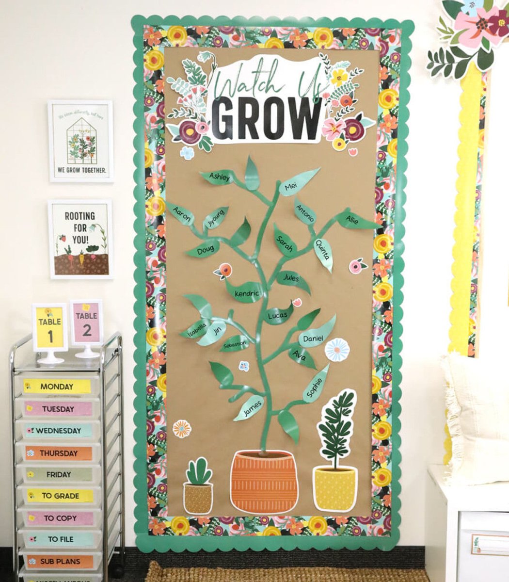 Grow Together Watch Us Grow Bulletin Board Set-Bulletin Board Sets-Tools 4 Teaching-Classroom Decor and More