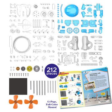 WindBots: 6-in-1 Wind-Powered Machine Kit-Science & STEM-Tools 4 Teaching-Classroom Decor and More