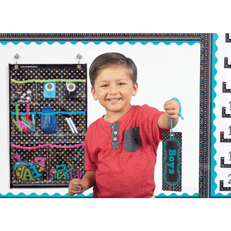 Chalkboard Brights Magnetic Boys Pass-Hall Passes-Tools 4 Teaching-Classroom Decor and More