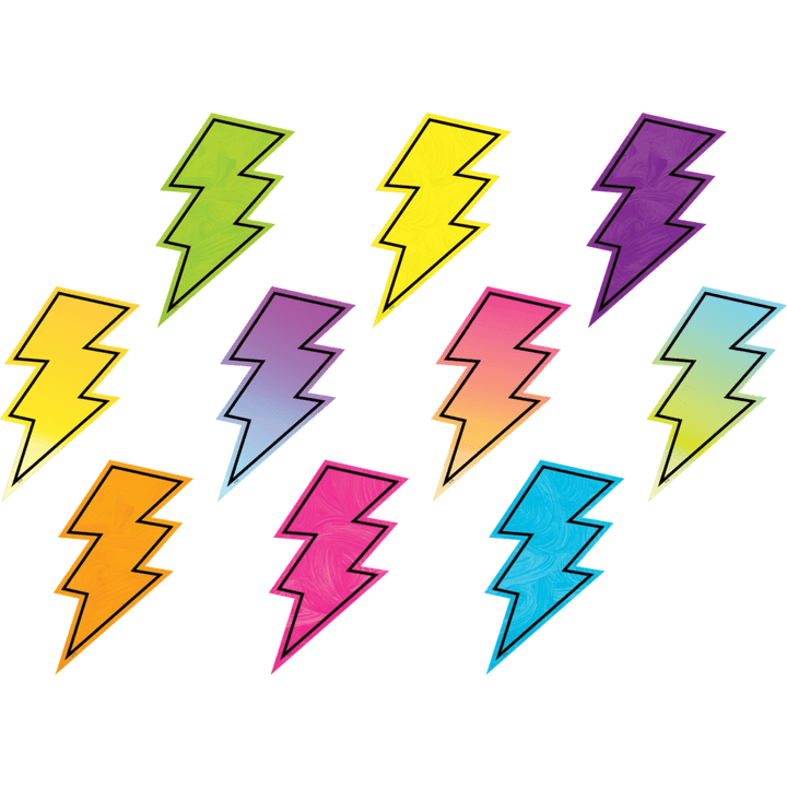 Brights 4Ever Lightning Bolts Accents-Accents-Tools 4 Teaching-Classroom Decor and More