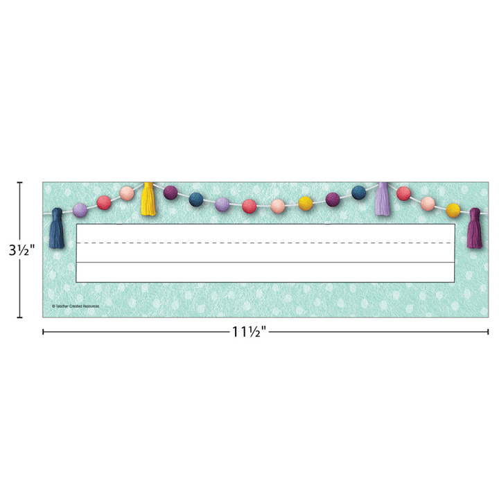 Oh Happy Day Flat Name Plates-Nameplates & Name Tags-Tools 4 Teaching-Classroom Decor and More