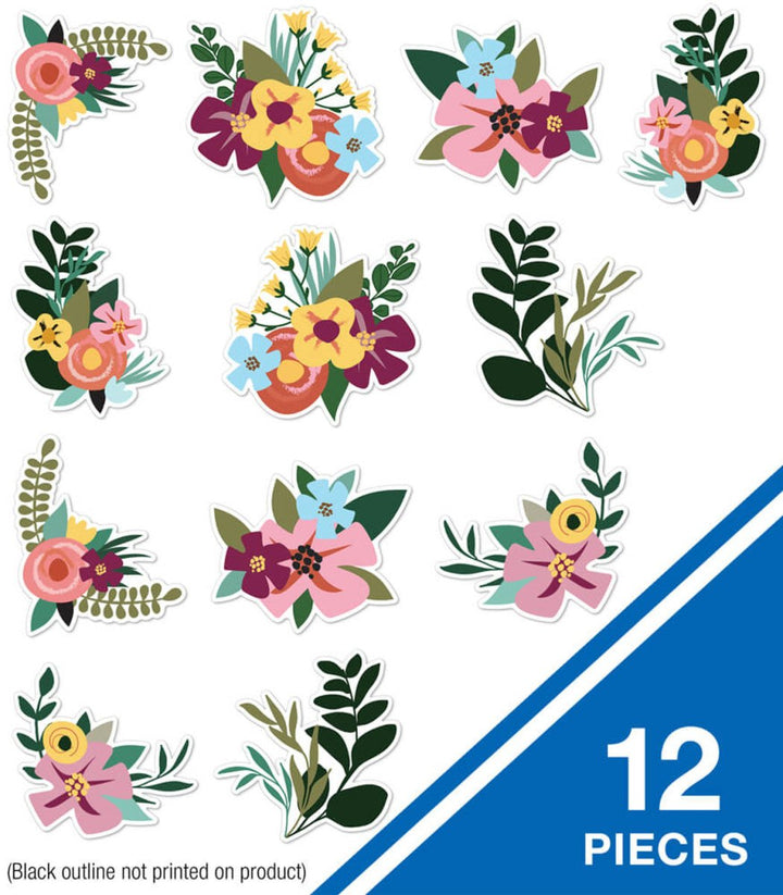 Grow Together Jumbo Flowers and Greenery Cutouts-Accents-Tools 4 Teaching-Classroom Decor and More