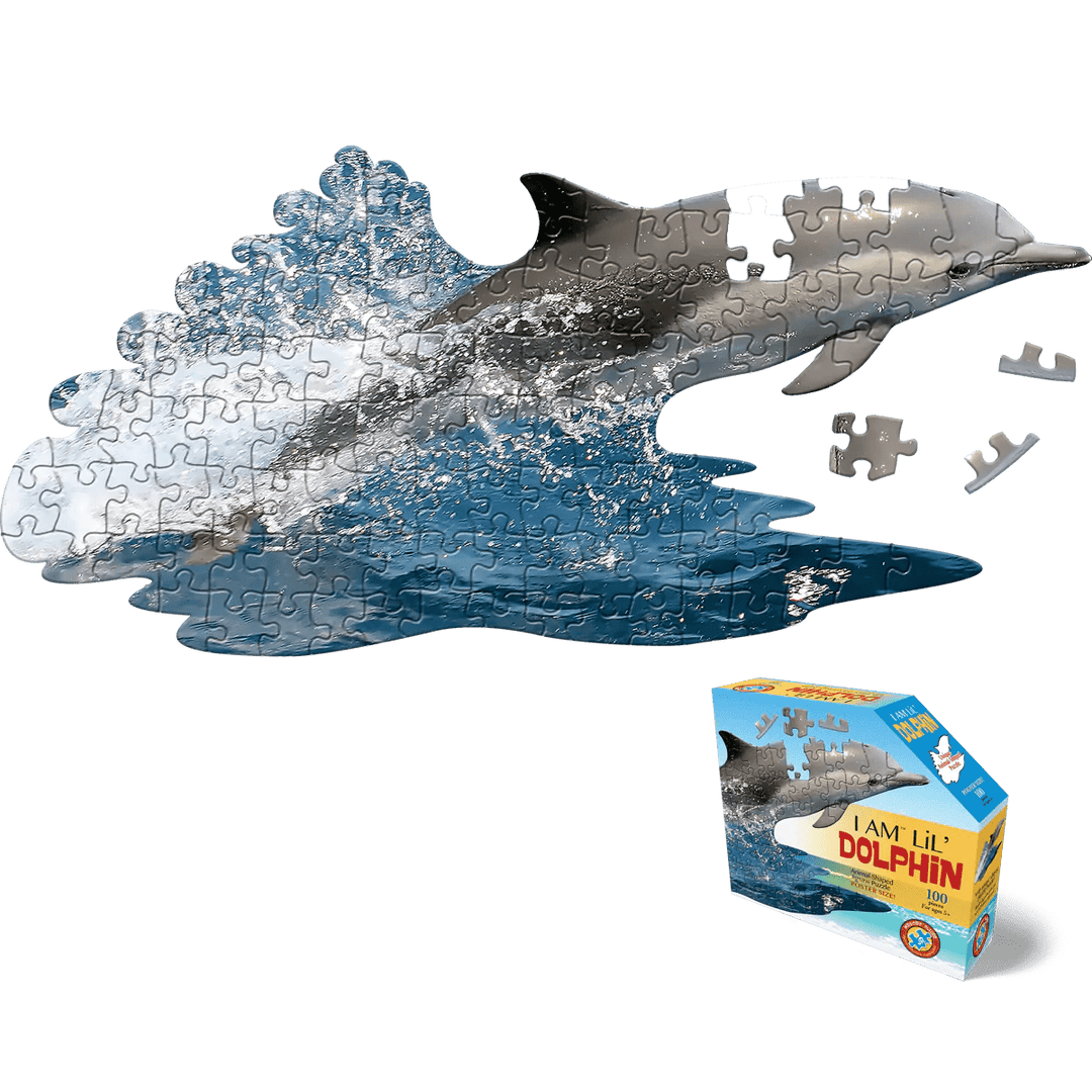 I AM LiL' DOLPHIN 100 pcs Puzzle-Puzzles-Tools 4 Teaching-Classroom Decor and More