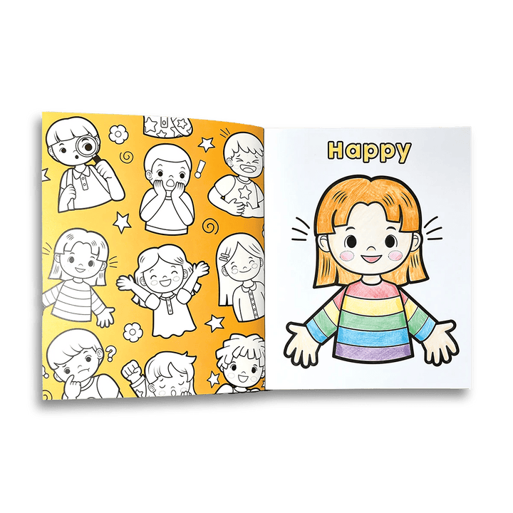 My First Feelings Toddler Color-in Book-Craft Activity-Tools 4 Teaching-Classroom Decor and More