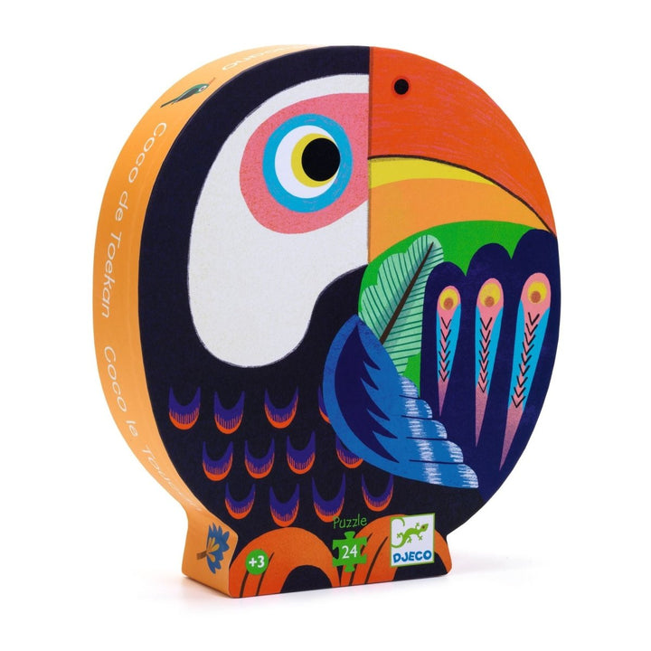 *Coco the Toucan 24pc Silhouette Jigsaw Puzzle-Puzzles-Tools 4 Teaching-Classroom Decor and More