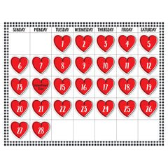 Doodle Hearts Calendar Days-Calendars-Tools 4 Teaching-Classroom Decor and More
