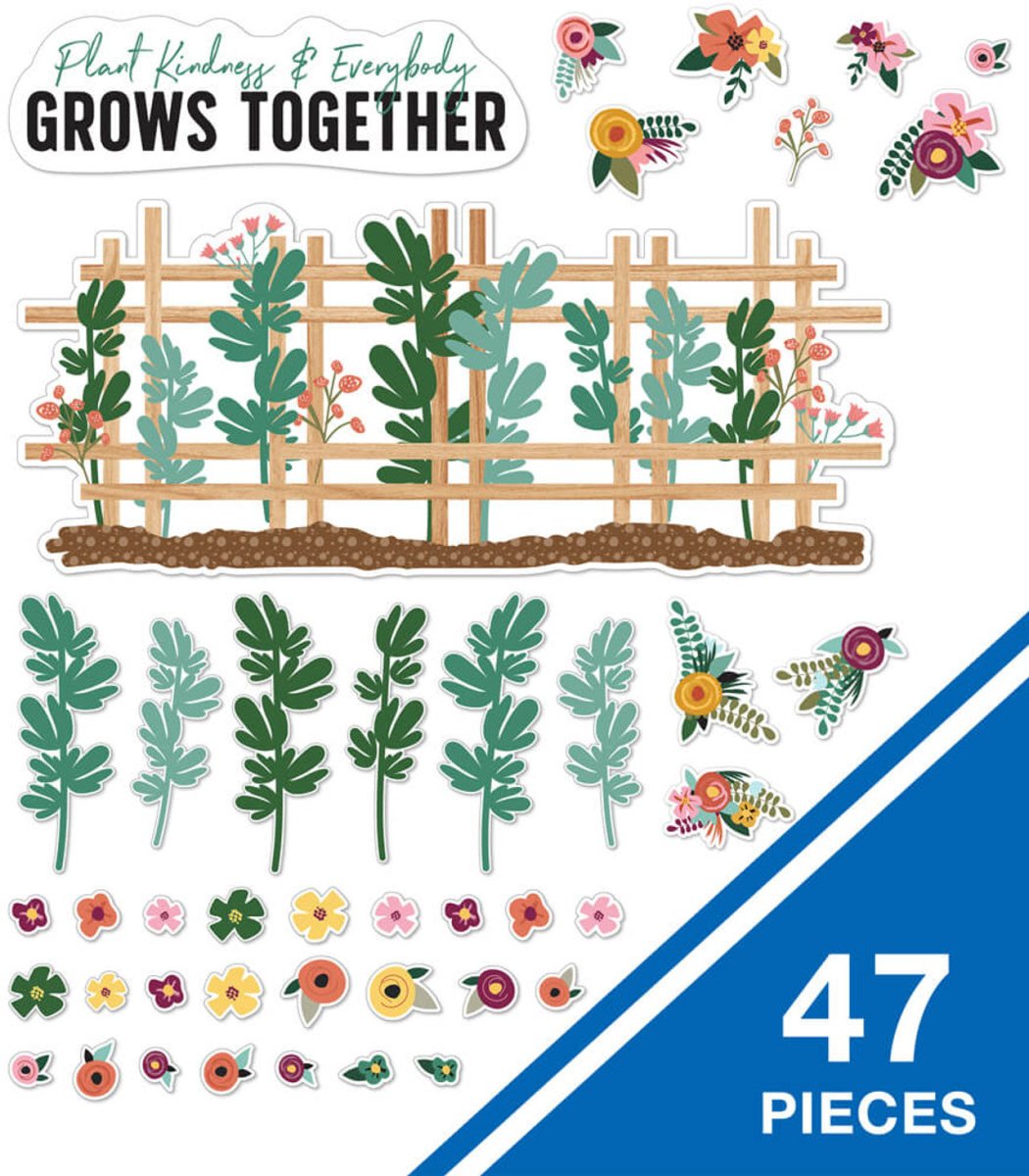 Grow Together Plant Kindness & Everybody Grows Together Bulletin Board Set-Bulletin Board Sets-Tools 4 Teaching-Classroom Decor and More