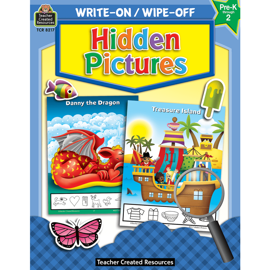 Write-On/Wipe-Off Book: Hidden Pictures-Dry Erase-Tools 4 Teaching-Classroom Decor and More