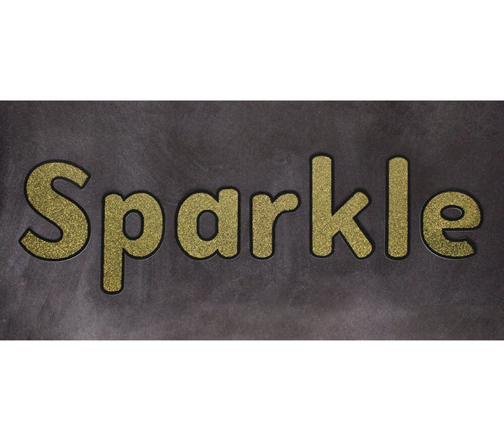 4in Gold Glitter Combo Pack Bulletin Board Letters-Letters-Tools 4 Teaching-Classroom Decor and More