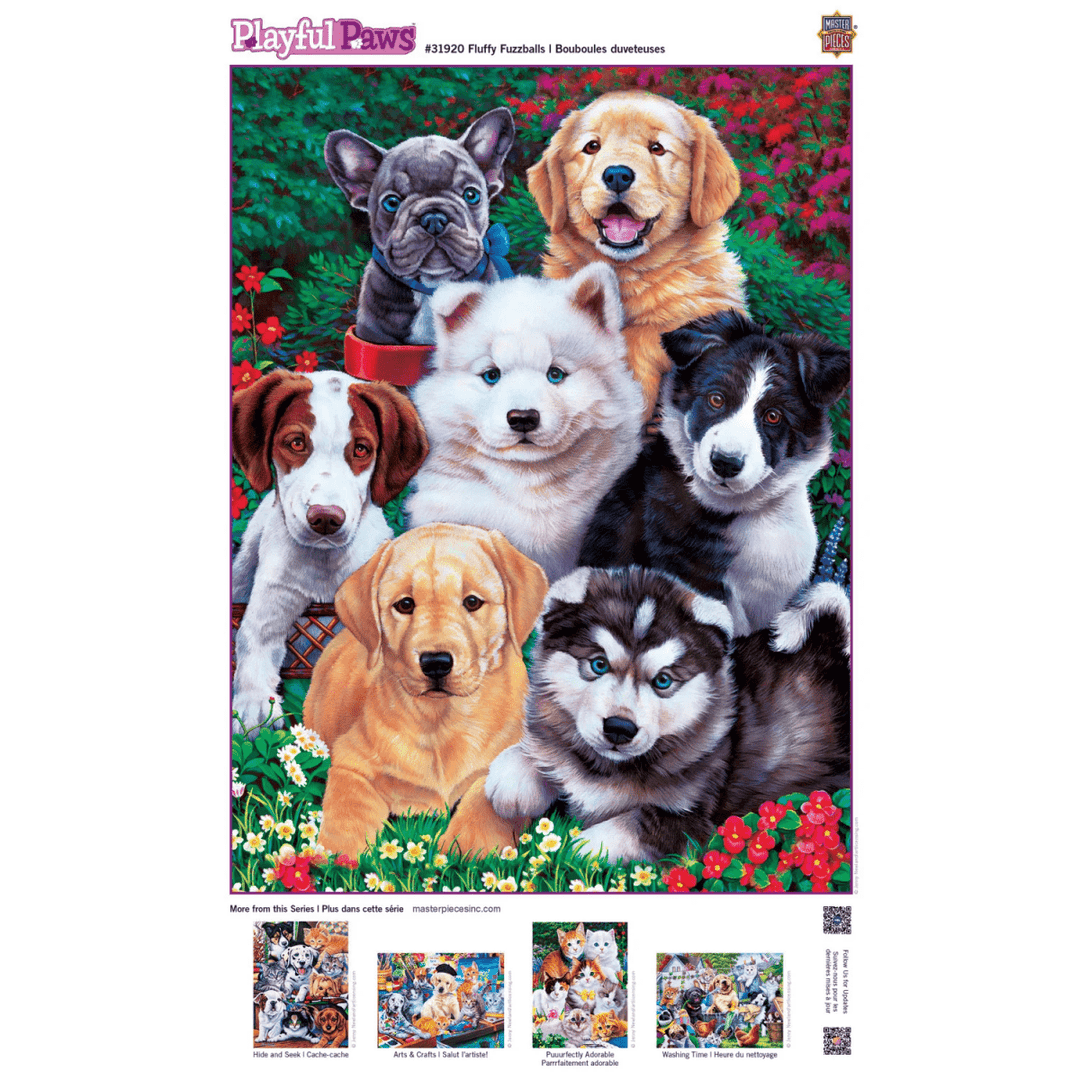 Playful Paws - Fluffy Fuzzballs 300 Piece EZ Grip Jigsaw Puzzle-Puzzles-Tools 4 Teaching-Classroom Decor and More