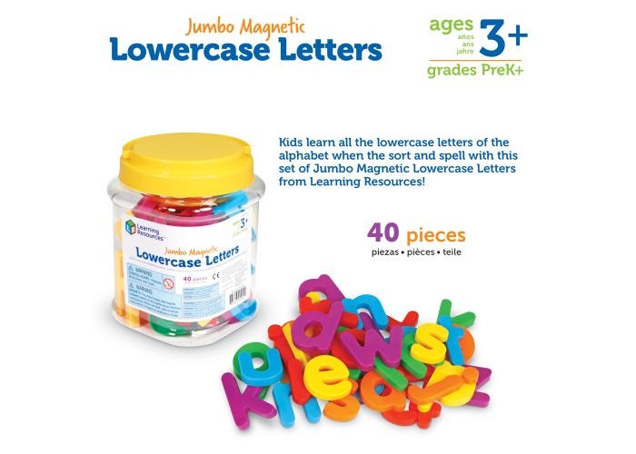 Jumbo Lowercase Magnetic Letters-Subjects - Reading - Alphabet-Tools 4 Teaching-Classroom Decor and More