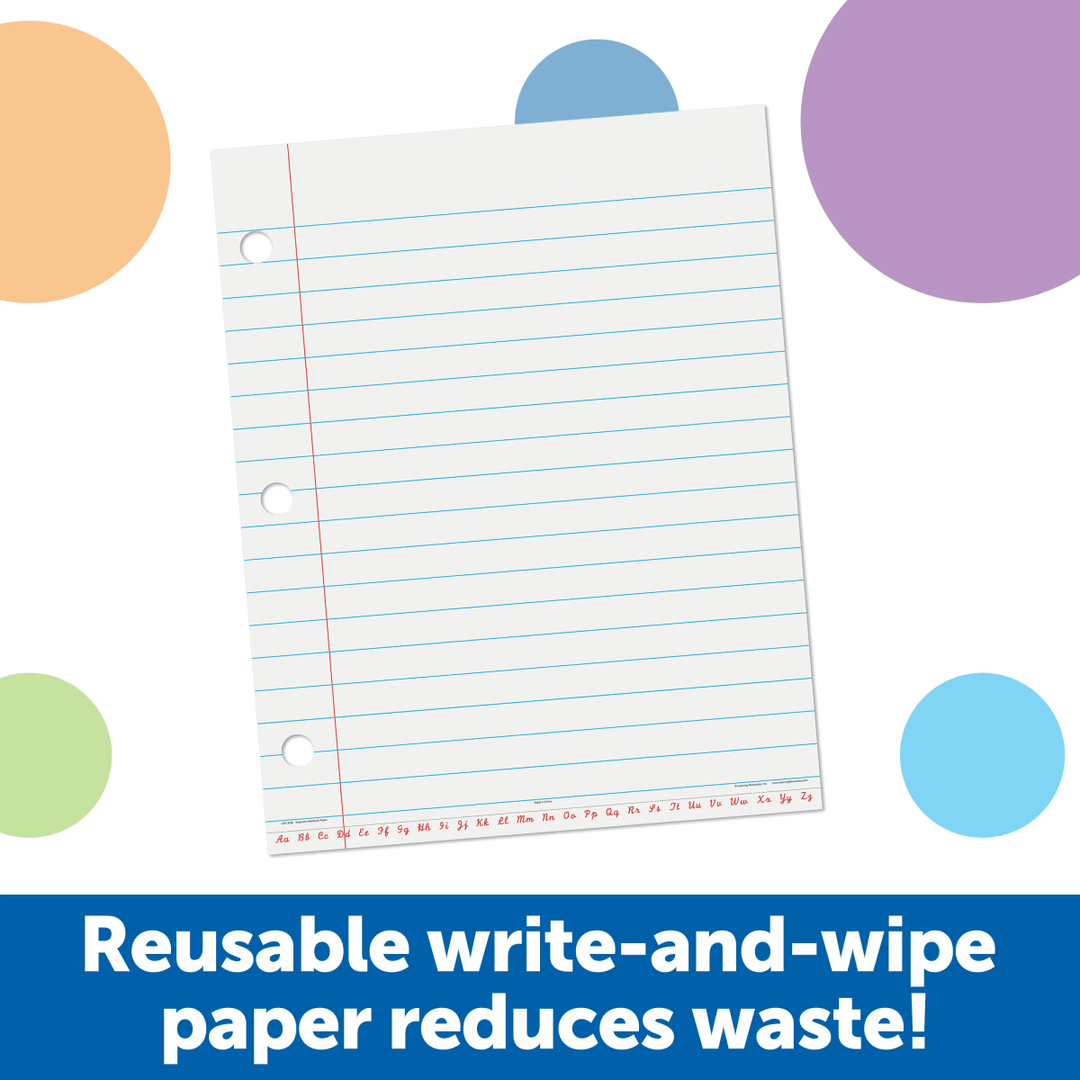 Magnetic Notebook Paper-Dry Erase-Tools 4 Teaching-Classroom Decor and More