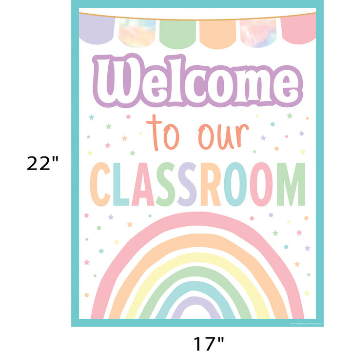 *Pastel Pop Welcome To Our Classroom Chart-Charts-Tools 4 Teaching-Classroom Decor and More