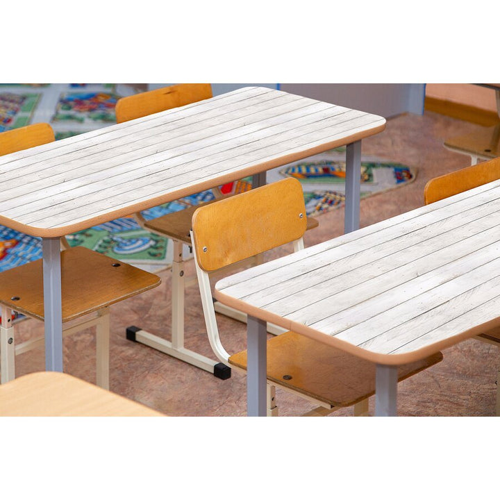 White Shiplap Peel and Stick Decorative Paper-Bulletin Board Paper - Fadeless-Tools 4 Teaching-Classroom Decor and More