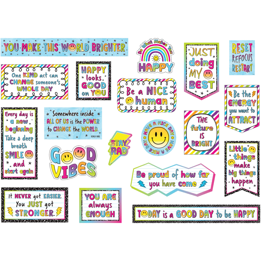 Brights 4Ever Mini Bulletin Board-Mini Bulletin Boards-Tools 4 Teaching-Classroom Decor and More