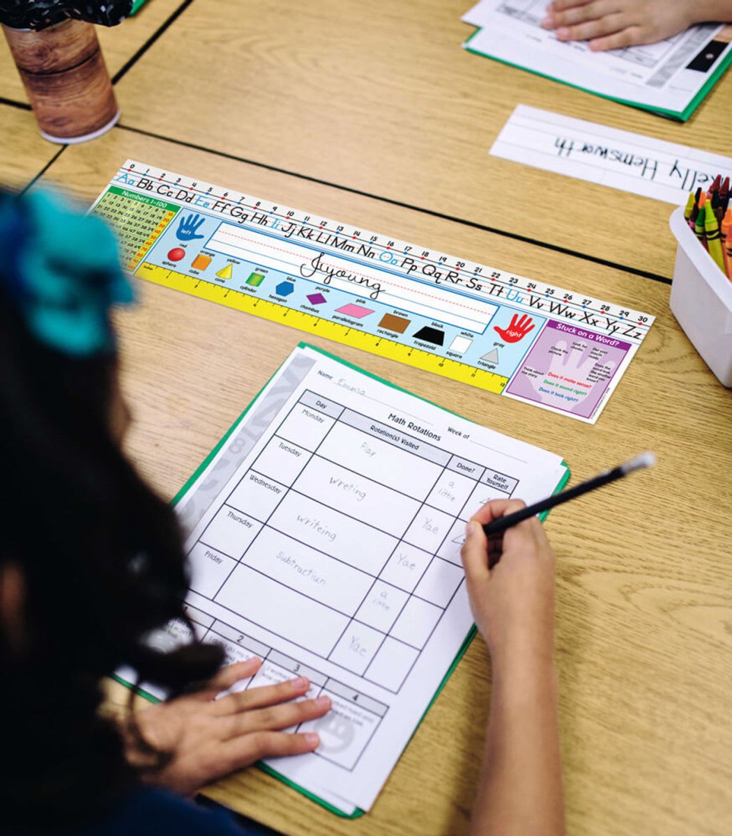 Traditional Manuscript Quick Stick Nameplates Grade 1-2-Nameplates & Name Tags-Tools 4 Teaching-Classroom Decor and More