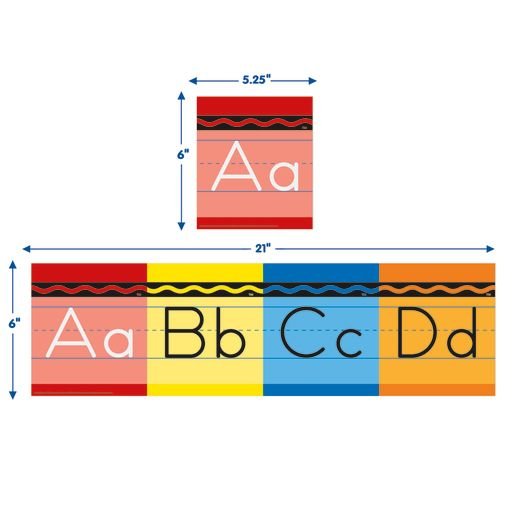 Crayola Alphabet Mini Bulletin Board Set-Bulletin Board Sets-Tools 4 Teaching-Classroom Decor and More
