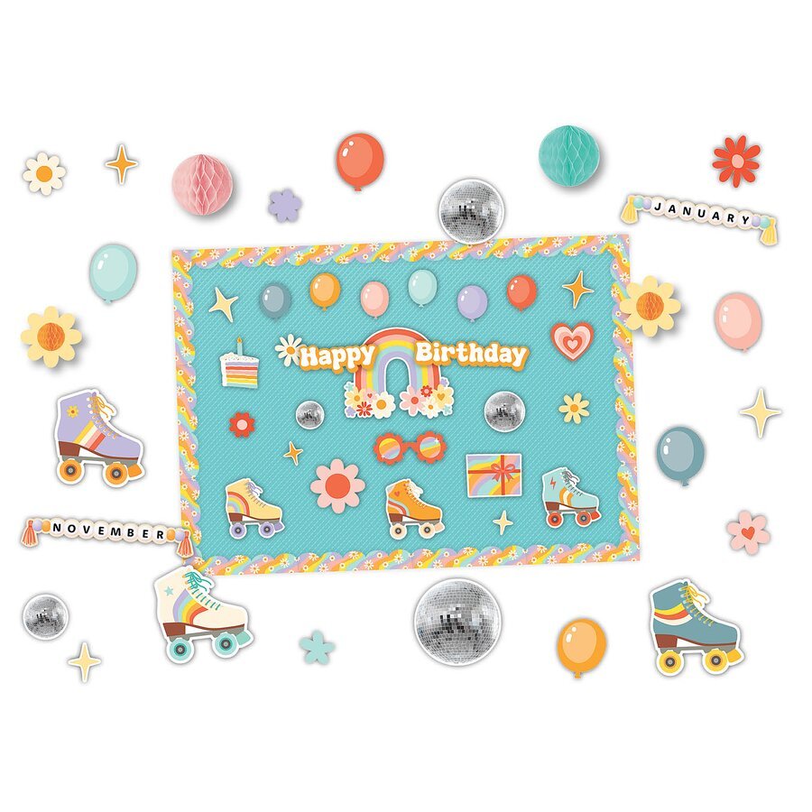 Roller Disco Birthday Create and Decorate Quick Kit-Craft Activity-Tools 4 Teaching-Classroom Decor and More