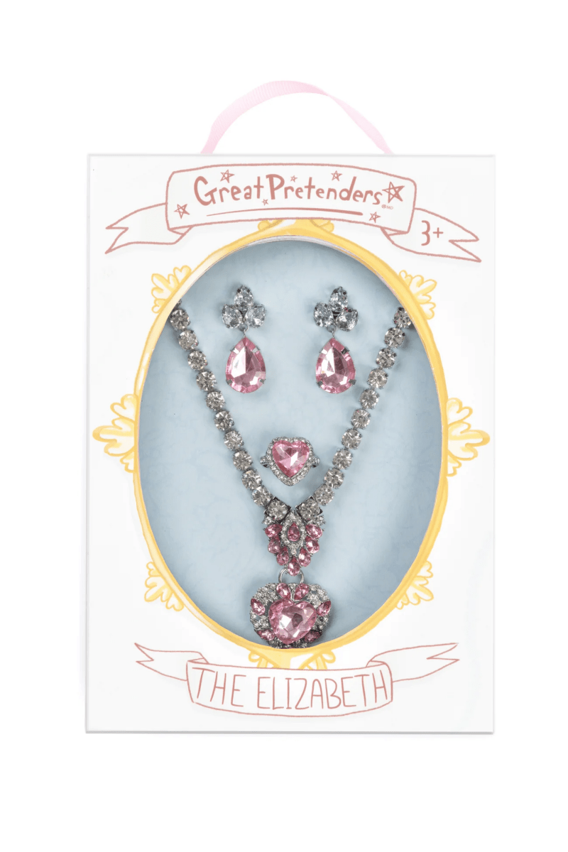 The Marilyn, Pink/Silver 4 Piece Set-Dress Up & Jewelry-Tools 4 Teaching-Classroom Decor and More