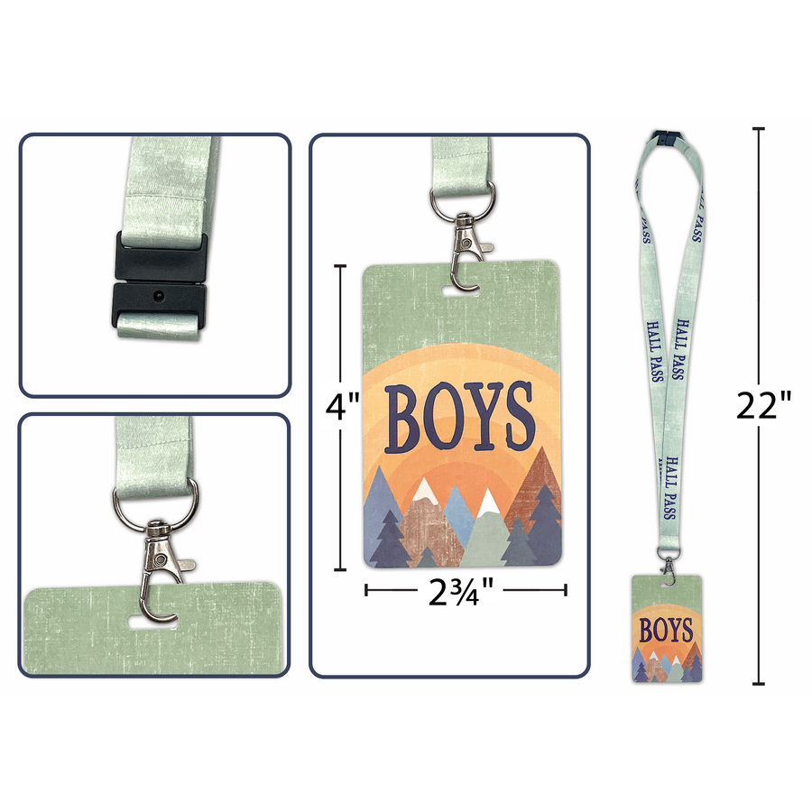 Moving Mountains Hall Pass Lanyards-Hall Passes-Tools 4 Teaching-Classroom Decor and More