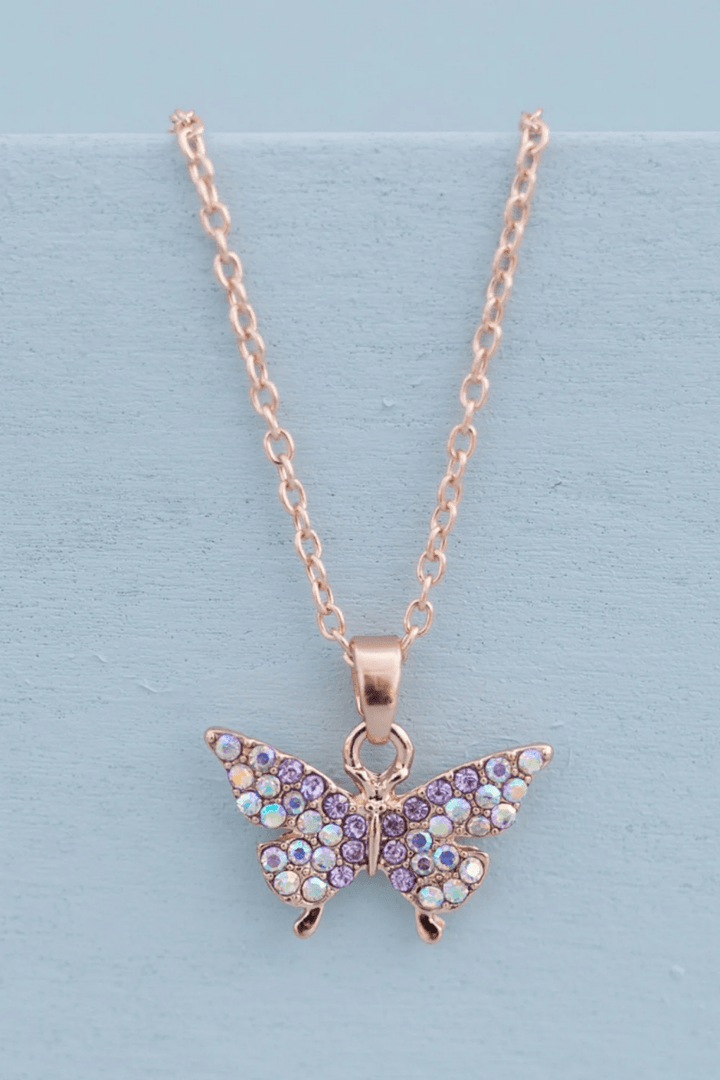 Boutique Butterfly Gem Necklace-Dress Up & Jewelry-Tools 4 Teaching-Classroom Decor and More