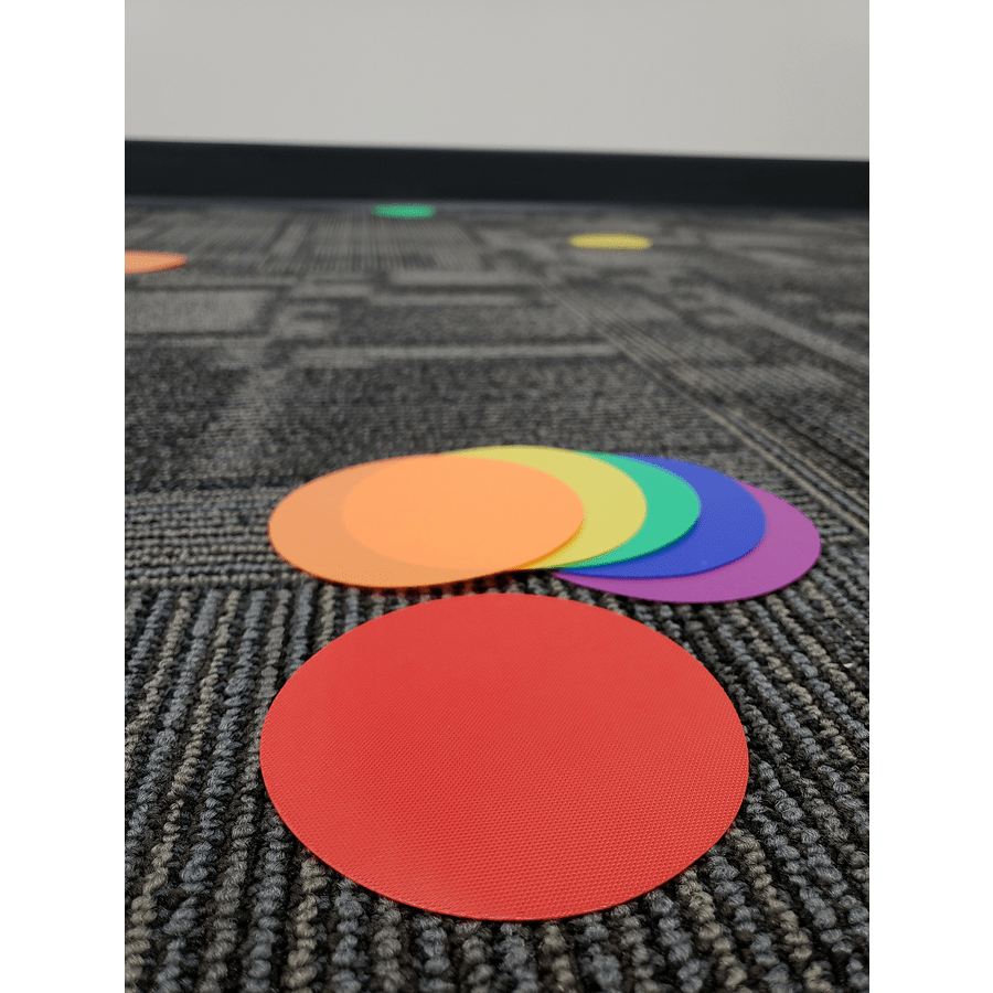 Spot On Carpet Markers Colorful Circles - 4"-Classroom Essentials-Tools 4 Teaching-Classroom Decor and More