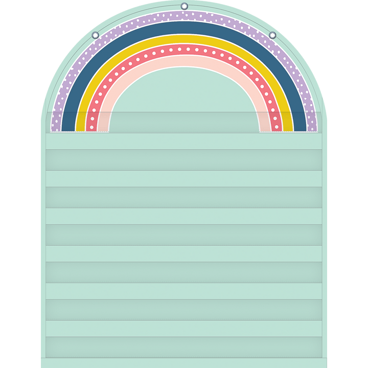 Oh Happy Day Rainbow 7 Pocket Chart-Charts-Tools 4 Teaching-Classroom Decor and More