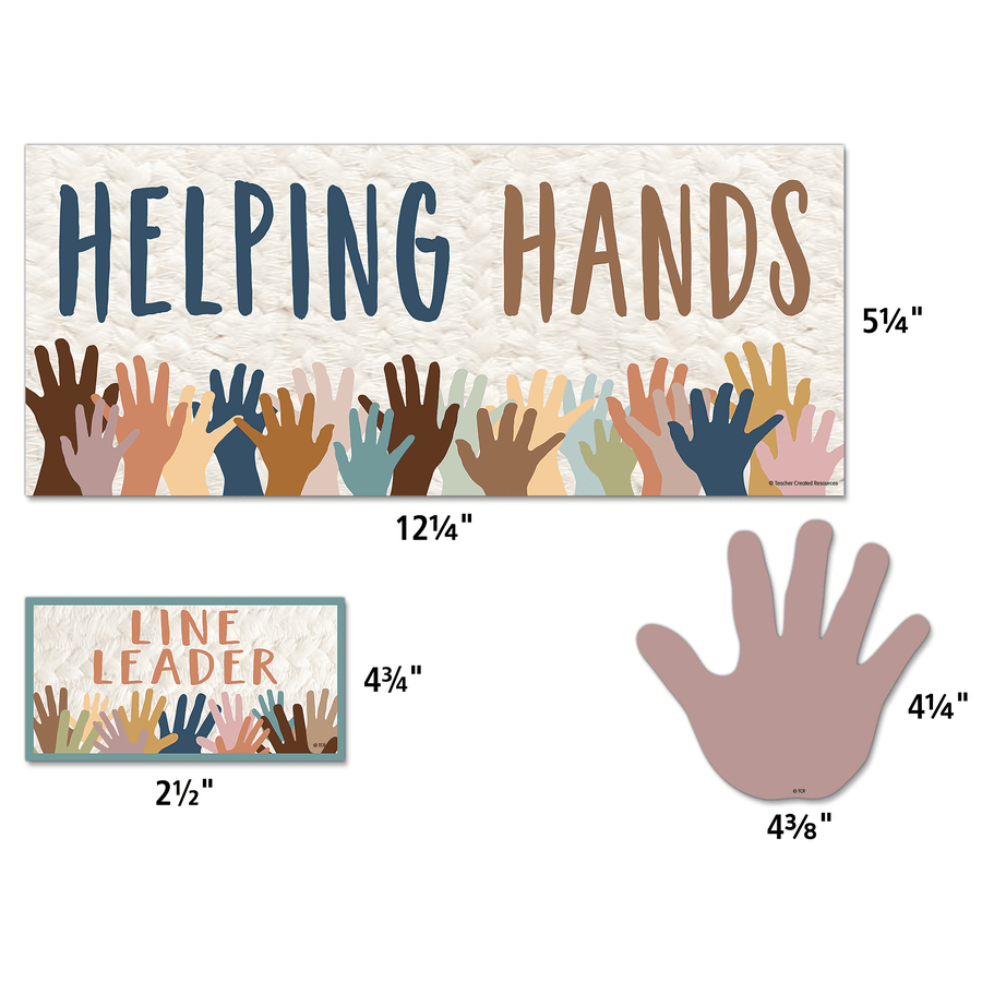 Everyone is Welcome Helping Hands Mini Bulletin Board-Mini Bulletin Boards-Tools 4 Teaching-Classroom Decor and More