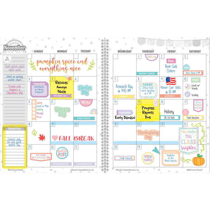 Pastel Pop Lesson Planner-Record & Plan Books-Tools 4 Teaching-Classroom Decor and More