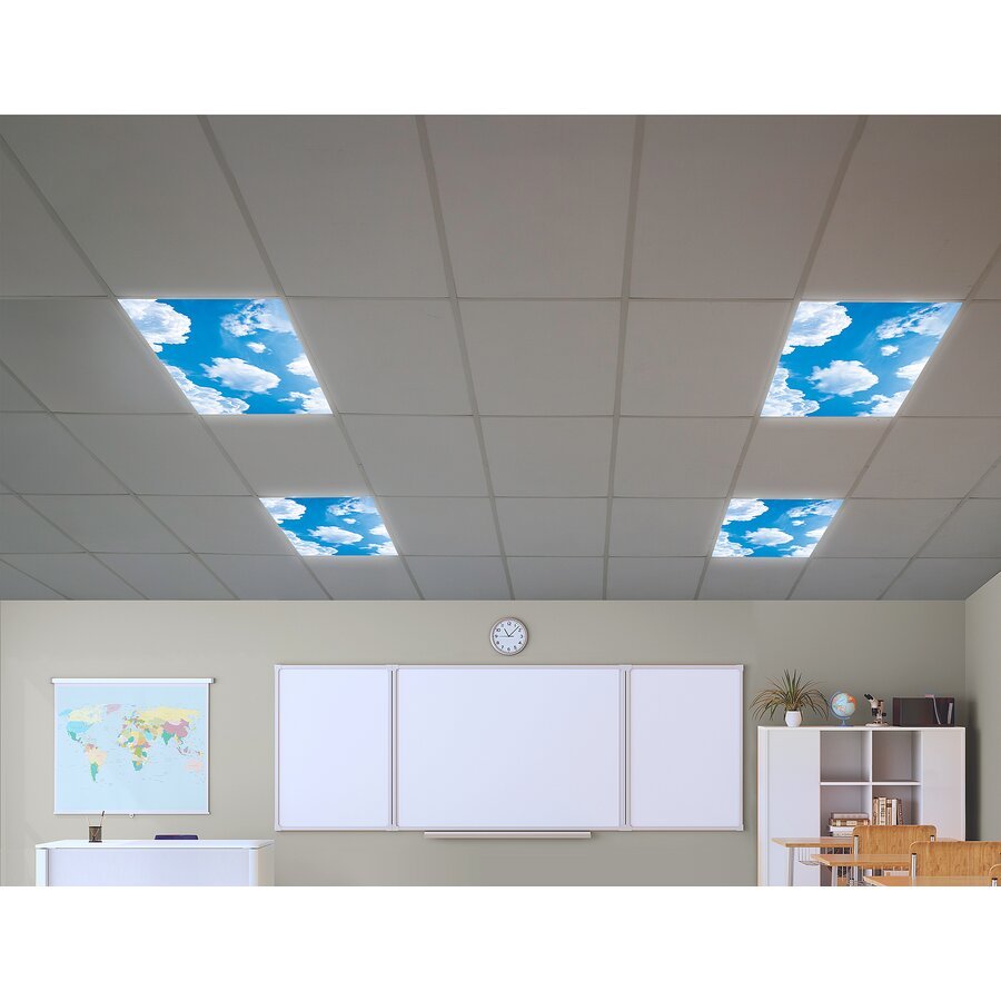 Clouds Calming Covers Ceiling Light Filters-Sensory-Tools 4 Teaching-Classroom Decor and More