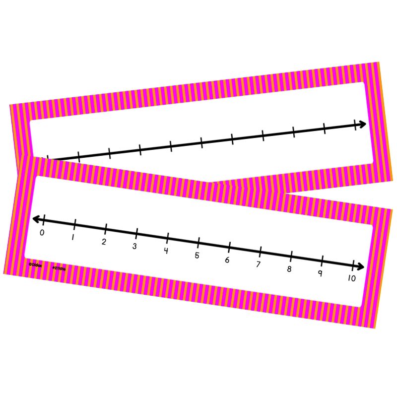 0-10 Student Number Lines, set of 10-Numbers, Counting & Sorting-Tools 4 Teaching-Classroom Decor and More