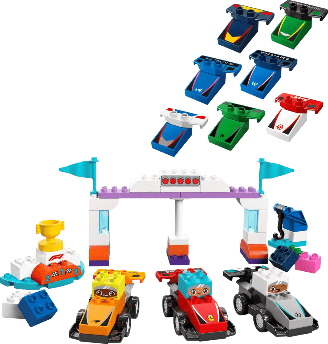 LEGO® DUPLO® F1® Team Race Cars & Drivers-LEGO-Tools 4 Teaching-Classroom Decor and More