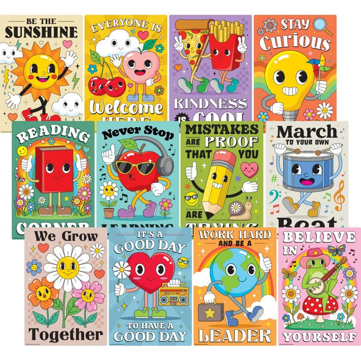 Retro Fun Small Poster Pack-Posters-Tools 4 Teaching-Classroom Decor and More