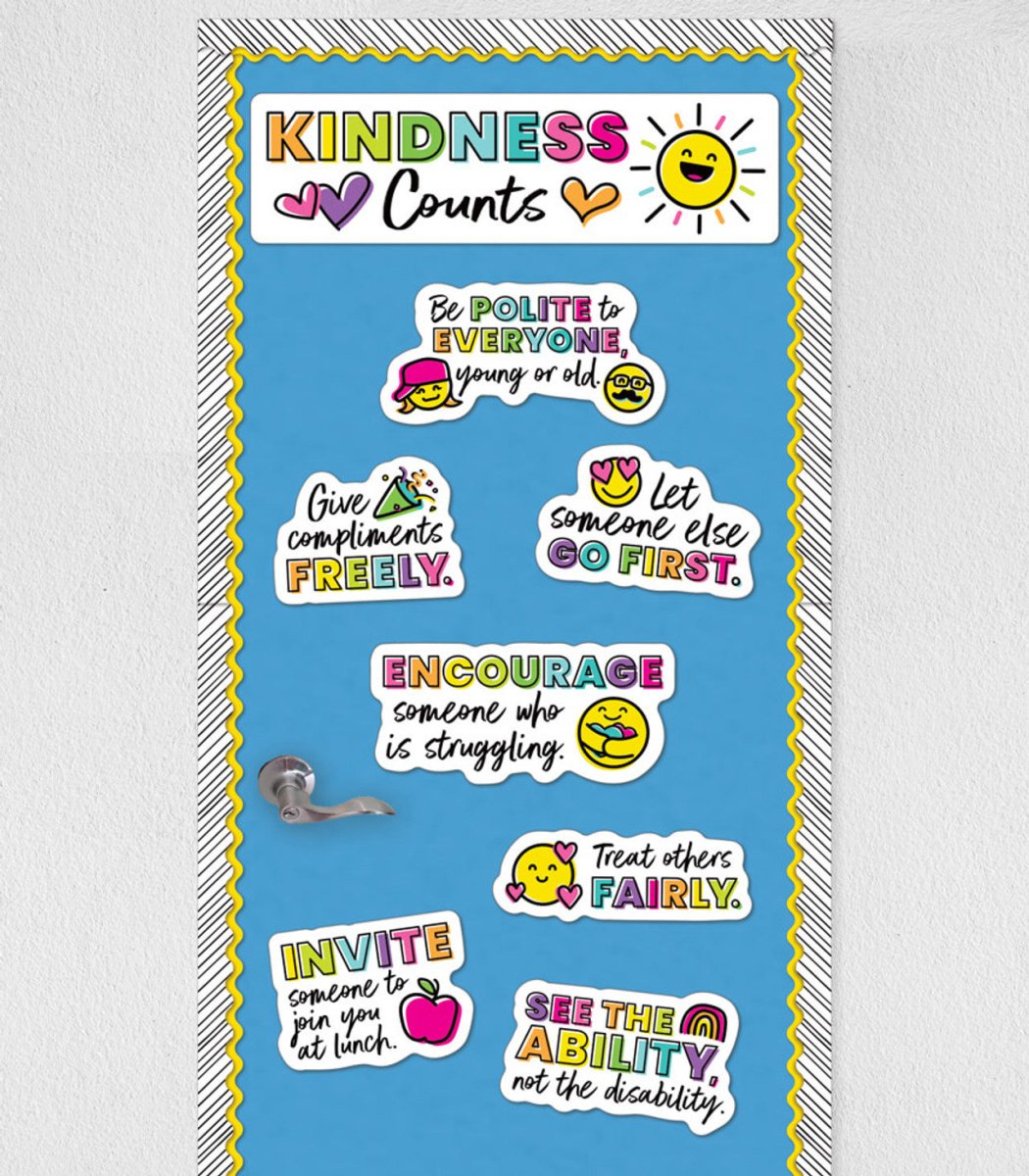 Kind Vibes Kindness Counts Mini Bulletin Board Set-Mini Bulletin Boards-Tools 4 Teaching-Classroom Decor and More