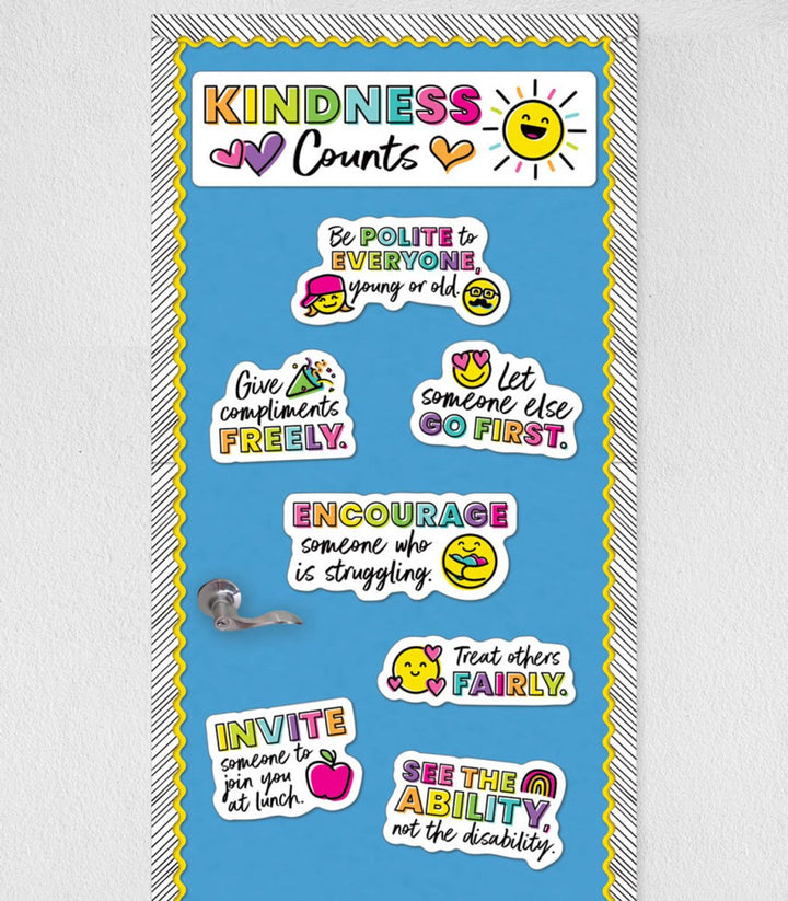 Kind Vibes Kindness Counts Mini Bulletin Board Set-Mini Bulletin Boards-Tools 4 Teaching-Classroom Decor and More