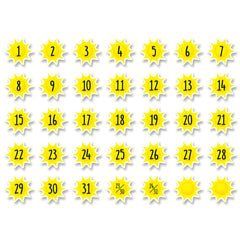 Suns Calendar Days-Calendars-Tools 4 Teaching-Classroom Decor and More