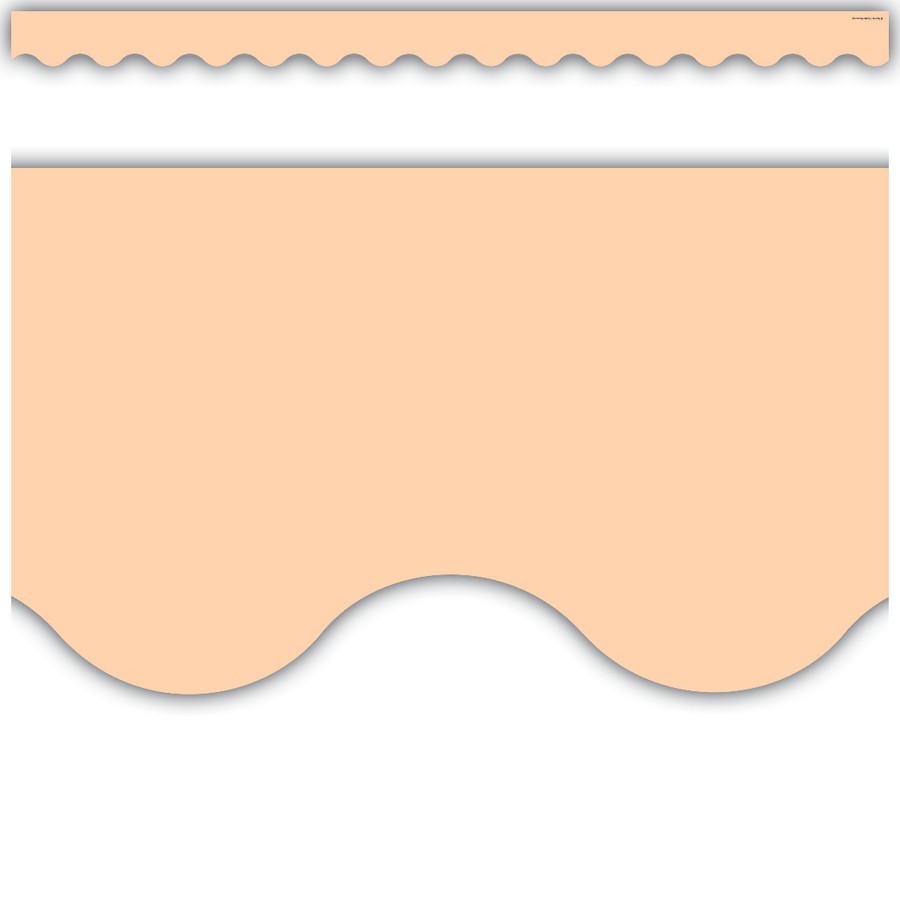 Peach Scalloped Border Trim-Borders-Tools 4 Teaching-Classroom Decor and More